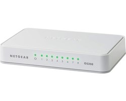 8-Poorts Gigabit Switch Desktop | Netwerk Verdeler Plug & Play | Snel & Stroombesparend