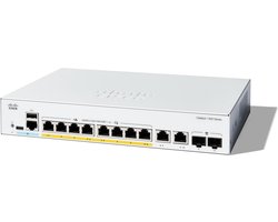 CISCO C1300-8FP-2G - Netwerkswitch - Managed - Power over Ethernet (PoE) - Wit