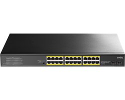 Cudy 24-poorts Gigabit PoE+ switch met 2 Gigabit SFP-poorten