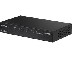 Edimax GS-1008E V2 Gigabit Ethernet Switch met 8 poorten / zwart