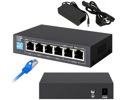 Extralink EX.14831 netwerk-switch Unmanaged L2 Fast Ethernet (10/100) Power over Ethernet (PoE) Zwart