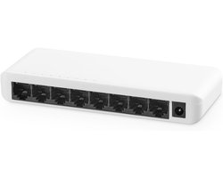 Gigabit Ethernet Switch 8 Poorten - Onbeheerd Desktop en Wandmontage Hub voor Thuis en Kantoor