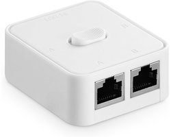 Gigabit Netwerkschakelaar Handmatig 2-in-1 Selector voor Cat 5, Cat 6