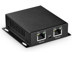 Gigabit PoE Switch 3 Poorten: PoE Extender, Injector & Repeater (1000Mbps)