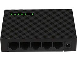 Iggual GES5000 - Netwerk Switch - 10 Gbps Gigabit Ethernet Black