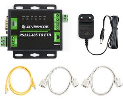 Industrieel RS232/RS485 naar Ethernet Converter met Dubbele Seriële Poorten - TCP/UDP Client en Server