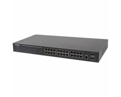 Intellinet 560559 netwerk switch Managed Gigabit Ethernet (10/100/1000) Power over Ethernet (PoE) Zwart