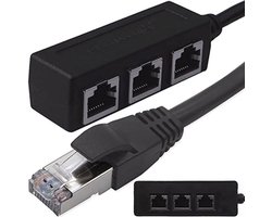 LAN Splitter 1 naar 3 voor RJ45 Ethernet | Verdeel je Netwerk Efficiënt