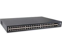 LevelOne GTU-5211 netwerk-switch Unmanaged Gigabit Ethernet (10/100/1000) Zwart