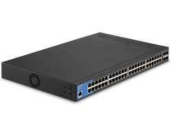 Linksys LGS352C - Network Switch - Managed - 48 Poorten - 10G SFP+ Poorten - Zwart