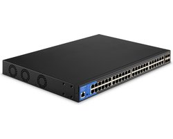 Linksys LGS352MPC - Netwerk Switch - Gigabit - Managed - 48 Poorten - PoE+ - Zwart