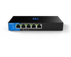 Linksys LN2305P – Netwerk Switch – Unmanaged PoE+ – 2500 Mbps – 5-poorts