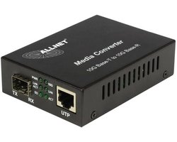 Mediaconverter - Netwerkomzetter - Netwerkverbinding Uitbreiden - 10 Gigabit SFP - 50 x 50 x 28 cm - Zwart
