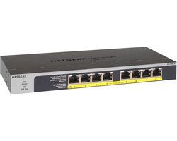 NETGEAR GS108LP - Netwerk Switch - Unmanaged - 1 Gbps - PoE Switch - 8 poorten