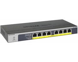 NETGEAR GS108PP - Netwerk Switch - Unmanaged - 1 Gbps - PoE Switch - 8 poorten