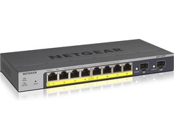 NETGEAR GS110TP - Netwerk Switch - Smart Managed - 1 Gbps - PoE Switch - 8 poorten
