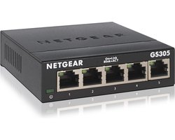 NETGEAR GS305 - Netwerk Switch - Unmanaged - 1 Gbps - 5 poorten