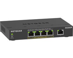 NETGEAR GS305P - Netwerk Switch - Unmanaged - 1 Gbps - PoE Switch - 5 poorten