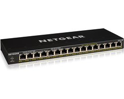 NETGEAR GS316P - Netwerk Switch - Unmanaged - 1 Gbps - PoE Switch - 16 poorten