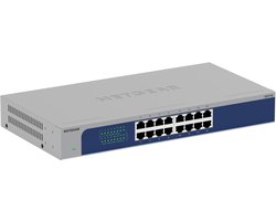 NETGEAR GS516 - Netwerk Switch - Unmanaged - 1 Gbps - 16 poorten