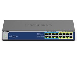 NETGEAR GS516UP - Netwerk Switch - Unmanaged - 1 Gbps - PoE Switch - 16 poorten
