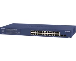 NETGEAR GS724TP - Netwerk Switch - Smart Managed - 1 Gbps - PoE Switch -24 poorten