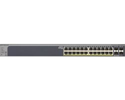 NETGEAR GS728TPP - Netwerk Switch - Smart Managed - 1 Gbps - PoE Switch -24 poorten