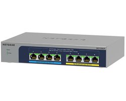 NETGEAR MS108UP - Netwerk Switch - Unmanaged - 2,5 Gbps - PoE switch - 8 poorten