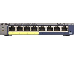 Netgear ProSafe GS108PE - Netwerk Switch - Smart Managed - 8 Poorten