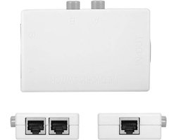 Netwerk Splitter Switch 2 Poorten RJ45 - LAN Kabel Verdeler UTP/STP