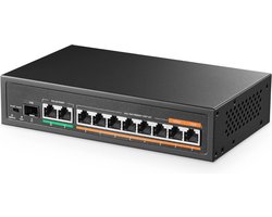 Netwerk Switch - 11 Poorten - Internet Splitter - Plug and Play - Ethernet - Voor Internetkabel