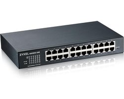 Netwerk Switch - 24 Poorten - Zonder Ventilator - VLAN - IGMP - QoS - Internet Splitter - Ethernet - Voor Internetkabel