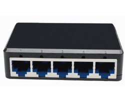 Netwerk Switch - 5 Poorts - Internet Splitter - Ethernet - Voor Internetkabel - 5 Ethernet Poorten - Gigabit Ethernet switch - Full Duplex (tot 2000 Mbps)