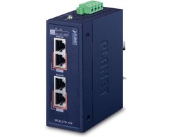 PLANET IPOE-270-12V netwerk-switch Power over Ethernet (PoE) Blauw