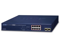 Planet Ipv4/6 8-Port Managed 802.3At Poe+Gigabit Ethernet