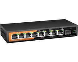Quvo® Internet Splitter - Netwerk Switch - Ethernet - 8 Ports - 10000 Mbps- Zilver - 18 cm x 8 cm x 3 cm