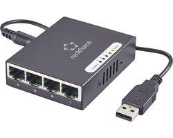 Renkforce RF-4270245 Netwerk switch 4 poorten 1000 MBit/s USB-stroomverzorging