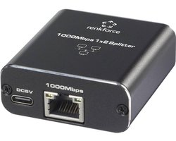 Renkforce RF-6739678 RF-GES-200 Netwerk switch RJ45 2 poorten USB-stroomverzorging