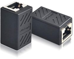 RJ45 Koppeling - Ethernet LAN Kabel Verbinder voor Netwerk 2 Stuks