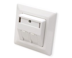 ROLINE inbouwdoos modulehouder, 2-voudig, voor keystones