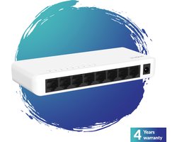Strong SW8000P netwerk-switch Gigabit Ethernet (10/100/1000) Wit