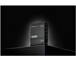 Teltonika TSW304 netwerk-switch Gigabit Ethernet (10/100/1000) Power over Ethernet (PoE) Zwart