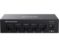 Tenda TEG205E 5-poorts Gigabit Managed Switch – 10/100/1000 Mbps met IGMP Snooping, QoS en VLAN