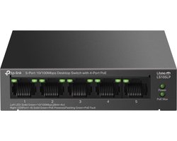 TP-Link LiteWave LS105P - Netwerkswitch - Unmanaged - PoE - 5-Poorten