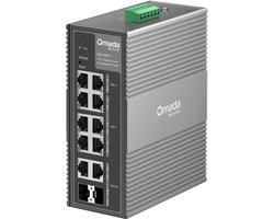 TP-Link Omada IES210GPP netwerk-switch Managed Gigabit Ethernet (10/100/1000) Power over Ethernet (PoE) DIN rail Grijs