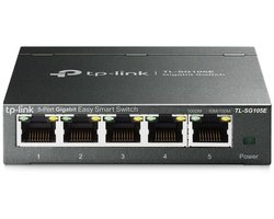 TP-Link TL-SG105E - Netwerk Switch - Smart managed - 5 poorten