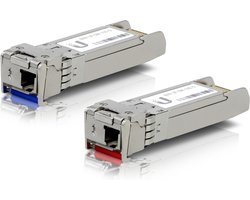 Ubiquiti - Ubiquiti UF-SM-10G-S UFiber SFP + module Bidirectionele 10G single-mode transceiver 2 eenheden