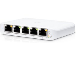 Ubiquiti UniFi Switch FLEX Mini - Netwerkswitch - Managed - Power over Ethernet (POE) - Wit