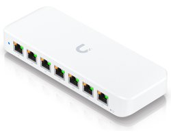 Ubiquiti UniFi USW-Ultra - Netwerkswitch - 8 Gigabit Ethernet Poorten - Power over Ethernet (POE) - Wit