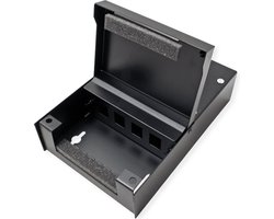 VALUE Wandbehuizing voor 4x Keystones, zwart